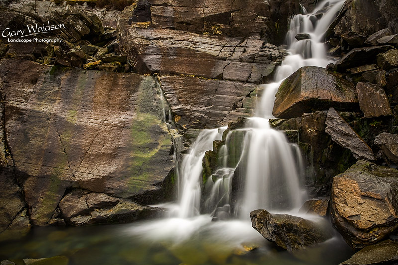 Waterfall. Cwmorthin. Fine Art Landscape Photography by Gary Waidson