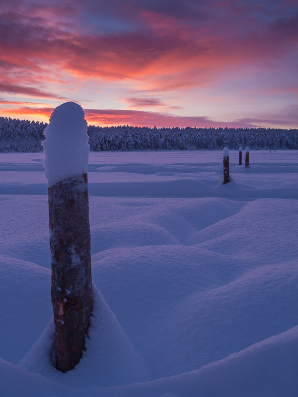 Jokkmokk sunset. Fine Art Landscape Photography by Gary Waidson