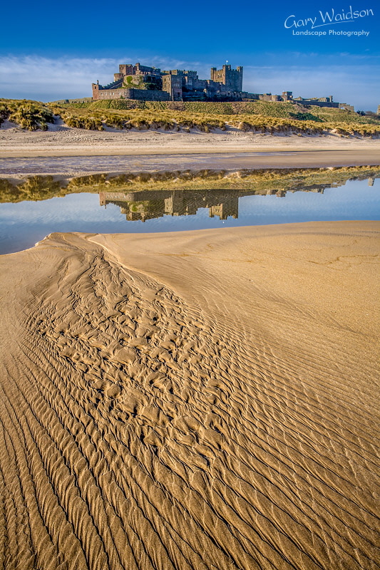 Bamburgh Reflection. Fine Art Landscape Photography by Gary Waidson Bamburgh Reflection. Fine Art Landscape Photography by Gary Waidson