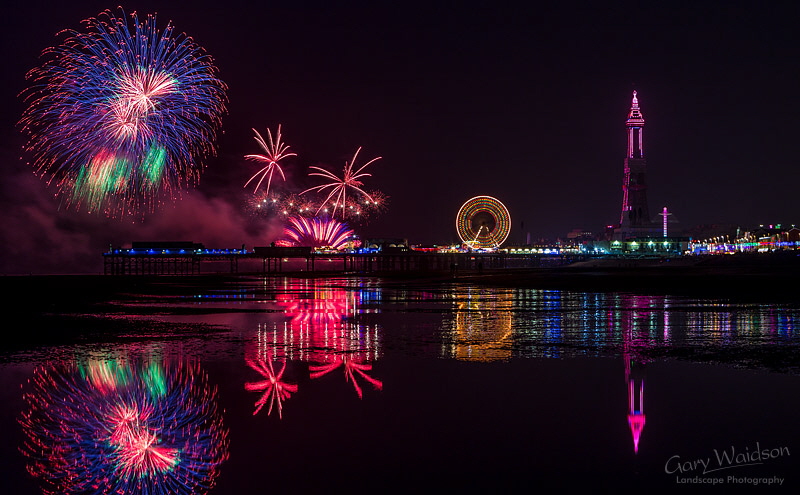 Blackpool Fireworks - Fine Art Landscape Photography by Gary Waidson Blackpool Fireworks - Fine Art Landscape Photography by Gary Waidson