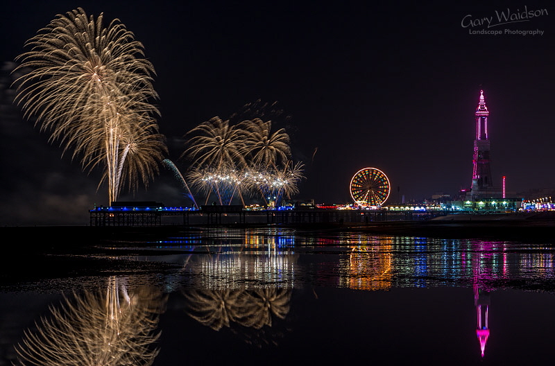Blackpool Fireworks - Fine Art Landscape Photography by Gary Waidson Blackpool Fireworks - Fine Art Landscape Photography by Gary Waidson