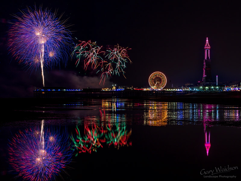 Blackpool Fireworks - Fine Art Landscape Photography by Gary Waidson Blackpool Fireworks - Fine Art Landscape Photography by Gary Waidson