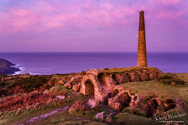 Botallack Chimney. Fine Art Landscape Photography by Gary Waidson Botallack Chimney. Fine Art Landscape Photography by Gary Waidson