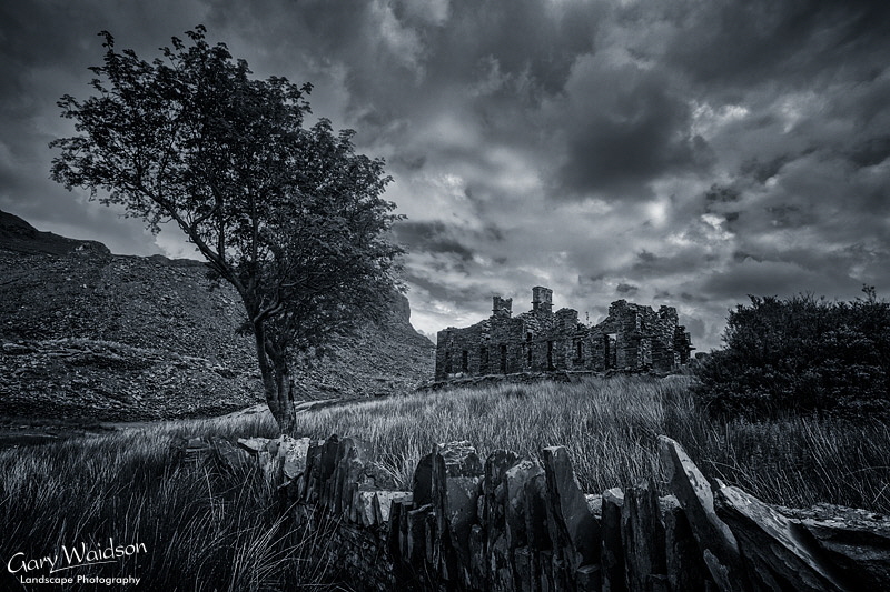 Slate workers cottages in Cwmorthin. Fine Art Landscape Photography by Gary Waidson Slate workers cottages in Cwmorthin. Fine Art Landscape Photography by Gary Waidson