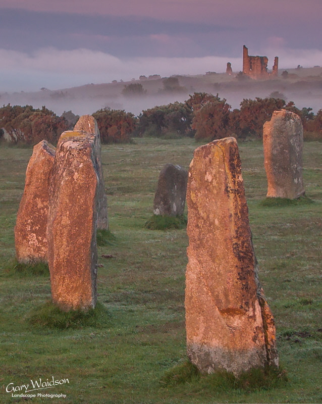 The Hurlers Stone Circle with Mine Building at Sunrise. Fine Art Landscape Photography by Gary Waidson The Hurlers Stone Circle with Mine Building at Sunrise. Fine Art Landscape Photography by Gary Waidson