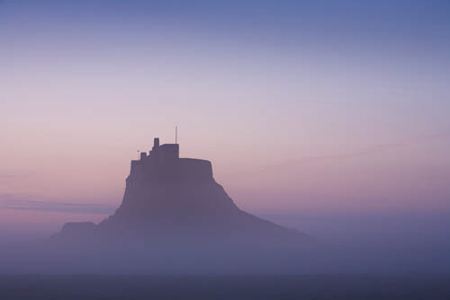 Lindisfarne Castle in mist. Fine Art Landscape Photography by Gary Waidson Lindisfarne Castle in mist. Fine Art Landscape Photography by Gary Waidson