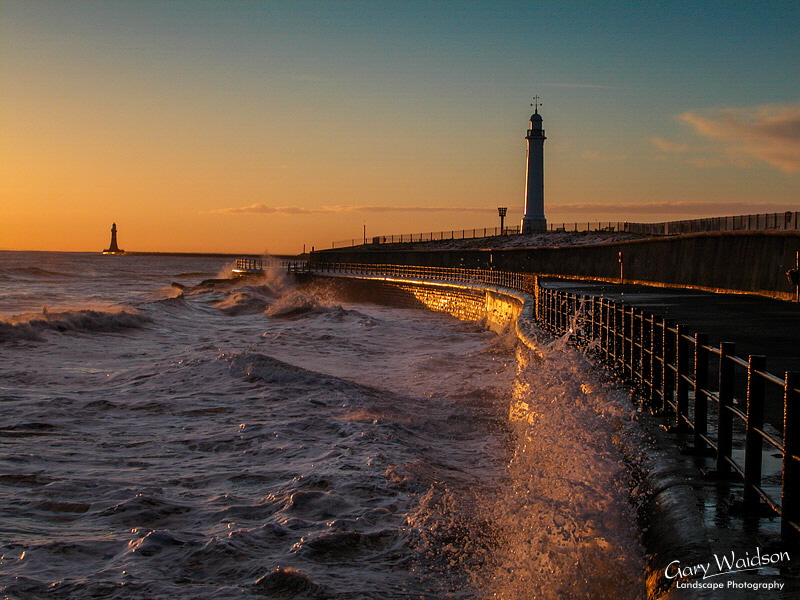 Roker Light over Parson's Rock. Seaburn. Landscape photography by Gary Waidson. Roker Light over Parson's Rock. Seaburn. Landscape photography by Gary Waidson.