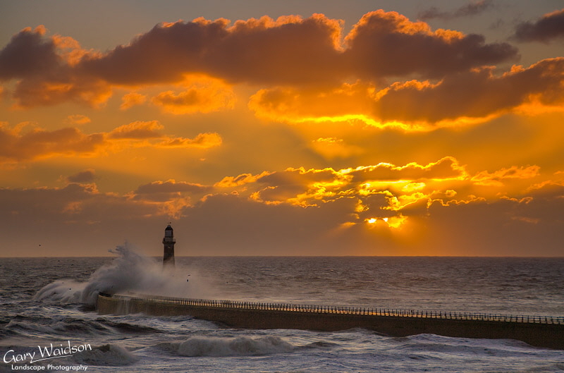 Sunburst, Roker-Light 22nd January. Landscape photography by Gary Waidson. Sunburst, Roker-Light 22nd January. Landscape photography by Gary Waidson.