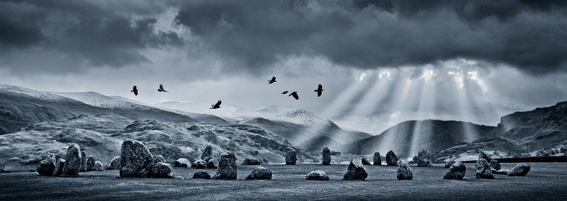 Seven rooks over the Carles, Castlerigg, Cumbria. Landscape photography by Gary Waidson. Seven rooks over the Carles, Castlerigg, Cumbria. Landscape photography by Gary Waidson.