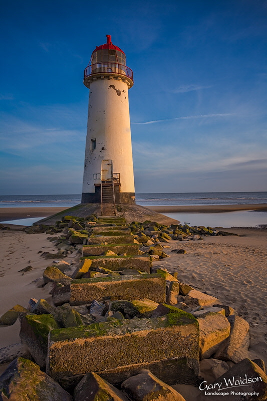 Point of Ayr lighthouse on Talacre Beach. Fine Art Landscape Photography by Gary Waidson Point of Ayr lighthouse on Talacre Beach. Fine Art Landscape Photography by Gary Waidson